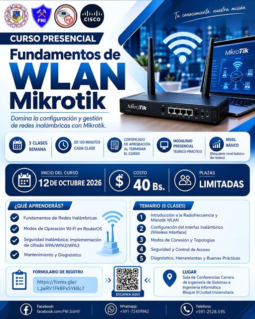 Curso de actualización tecnológica Fundamentos de WLAN en MikroTik